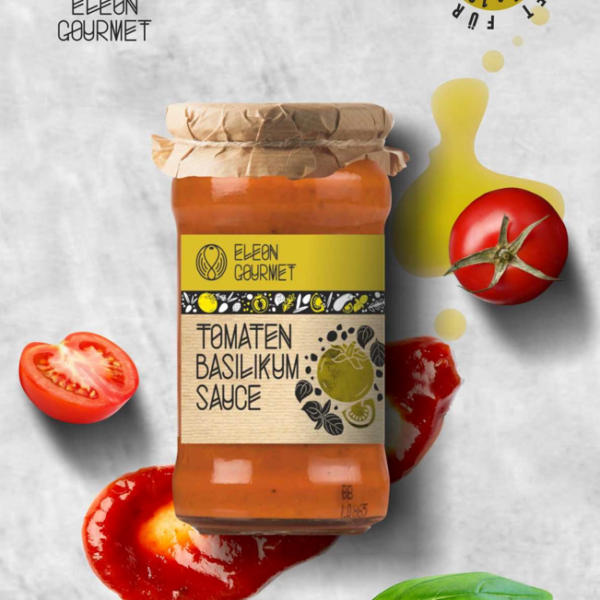 Tomaten Basilikum Sauce 100% Naturprodukt Vegan