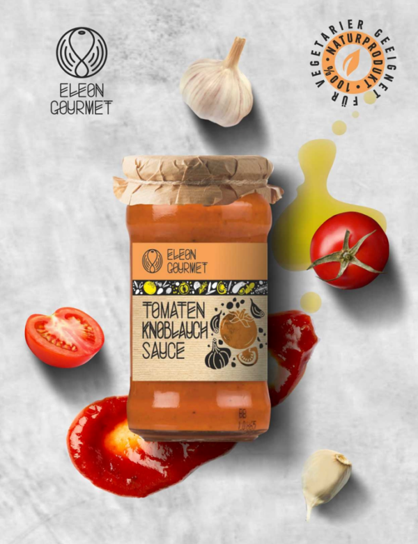 Tomaten Knoblauch Sauce - Vegan, 100% Naturprodukt