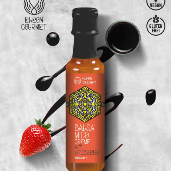 Balsamico-Creme mit Erdbeere - Vegan und Glutenfrei - 250ml