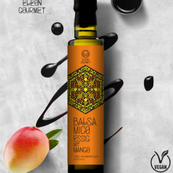 Balsamico-Essig mit Mango - Vegan und Glutenfrei - 100% Naturprodukt - 250ml