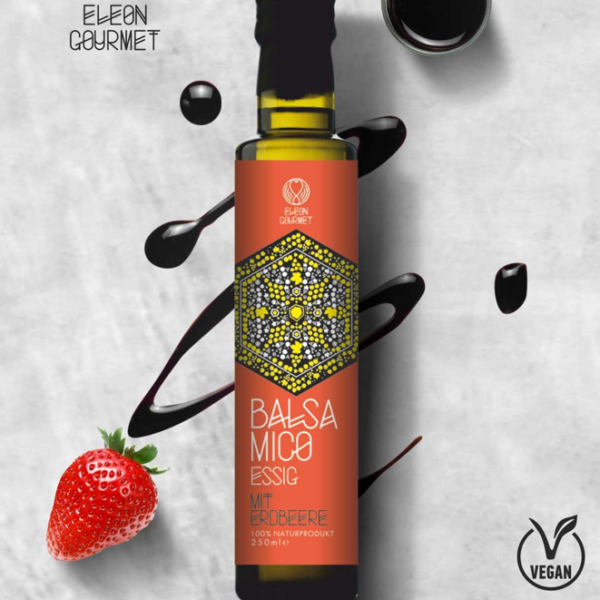Balsamico mit Erdbeere - Vegan und Glutenfrei / 100% Naturprodukt 250ml