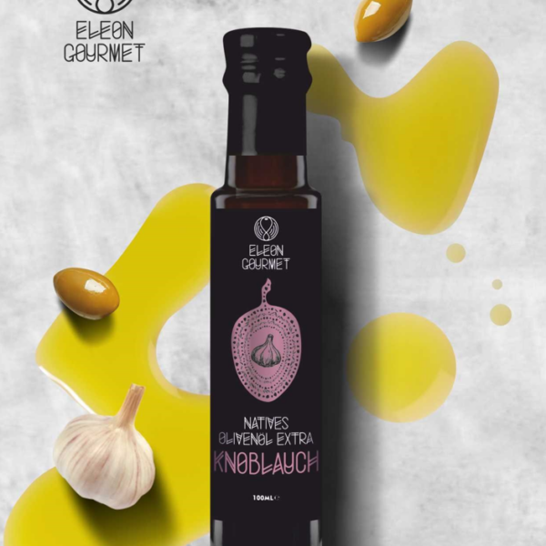 Natives Olivenöl extra mit Knoblauch - 100ml
