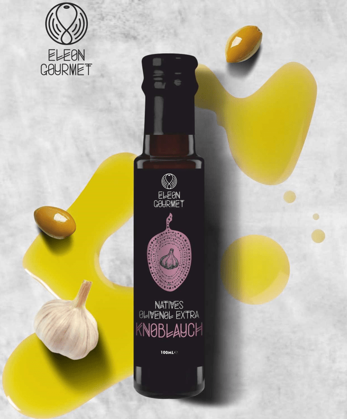 Natives Olivenöl extra mit Knoblauch