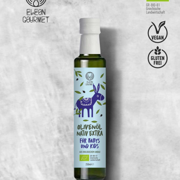 Olivenöl Natives Extra für Babys und Kids (blau) - Vegan und Glutenfrei / BIO