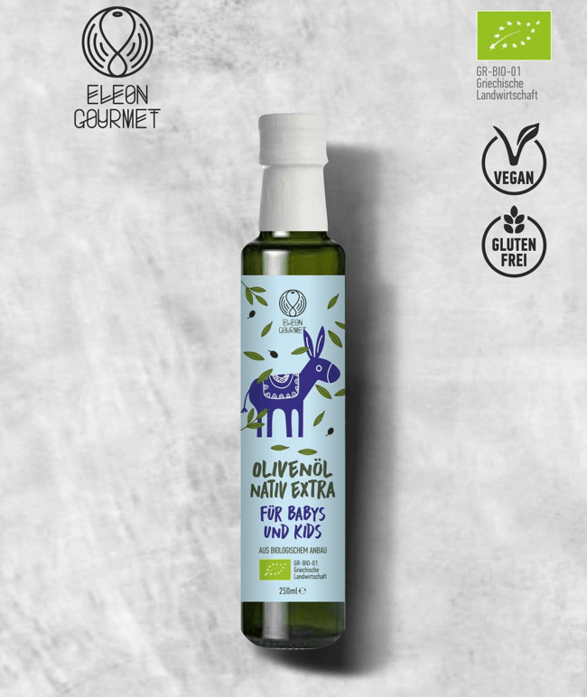 Olivenöl Natives Extra für Babys und Kids (blau)